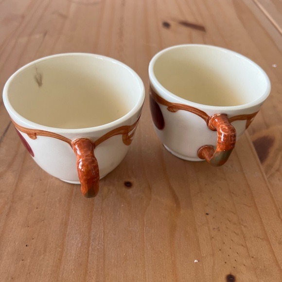 Vintage Franciscan, Apple pattern, Set of Two, coffee cups or flat cups. READ - Picture 5 of 8